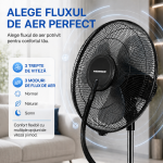 VENTILATOR HEINNER HMF-18GREY - imagine 13