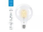 Bec LED inteligent vintage (decorativ) WiZ Connected Filament ClearG125 ,Wi-Fi,
