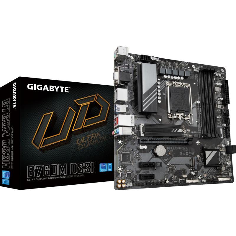 overlay_9ca357a8f9e265639103d945b3a972a3.jpg Placa de baza Gigabyte B760M DS3H, Socket 1700, DDR5, Micro-ATX - imagine 1