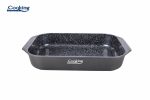 TAVA ALUMINIU CU ACOPERIRE CERAMICA 39.5x26 CM, DARK LINE, COOKING - imagine 2