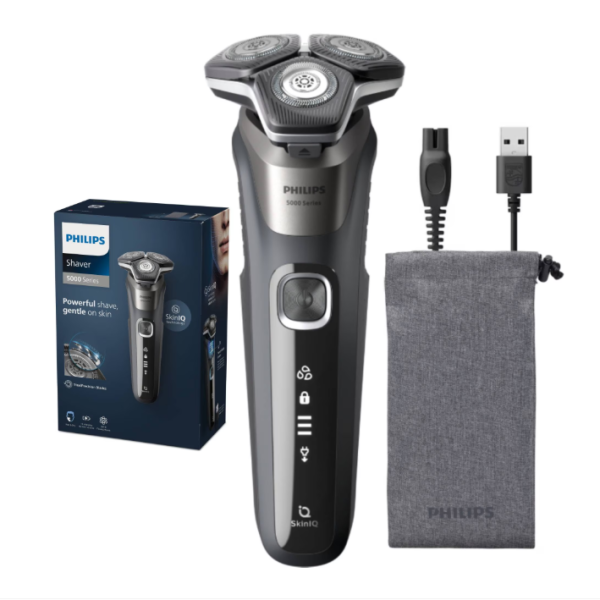 Aparat de barbierit PHILIPS Shaver Seria 5000 S5887/10, barbierit umed/uscat,