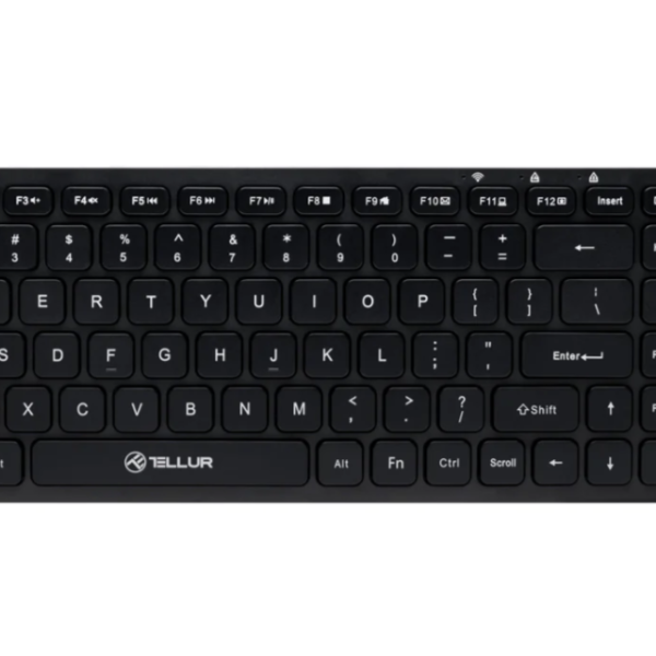 Tastatura Tellur Mini, Wireless, Negru