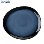 SET 4  FARFURII OVALE CERAMICA 21 CM, SERENITY, ART - imagine 2