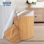 COS DE RUFE DIN BAMBUS  PENTRU COLT, 35x35x60 CM, - imagine 2