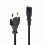 Cablu alimentare Lindy Euro C8 - IEC C7, 5m, negru