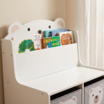 Bancuta cu spatiu de depozitare jucarii si carti Bear, U-Grow - imagine 8
