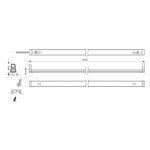 Aplica LED liniara Vivalux GOLF, 10W, 830 lm, lumina neutra - imagine 2
