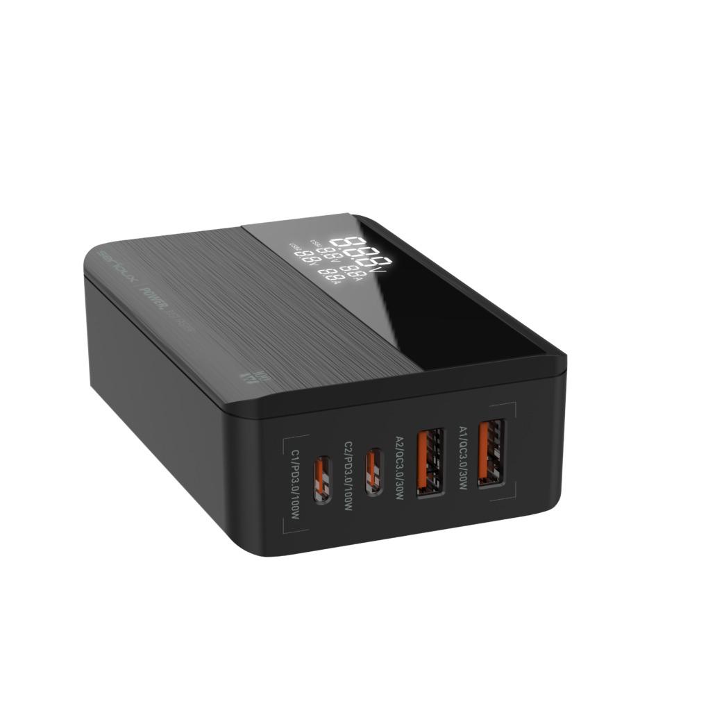 overlay_9ec267b539629dd05568220fe1c119d6.jpg Incarcator retea Serioux 100W GAN Quick Charge, Intrare: 100-240V~ 50/60Hz - imagine 1