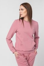 BLUZA COTON CASUAL FEMEI PINK-L - imagine 6