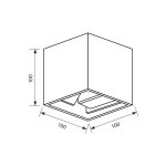 Aplica LED Vivalux SQUARE STARK, 6W, 180 lm, lumina neutra - imagine 2