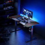 Birou electric Serioux Carbon Pro RGB, reglabil pe inălțime, Dimensiuni - imagine 10