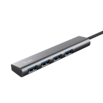 HUB USB Trust Halyx, USB-C la 4 x USB-A 3.2 - imagine 3