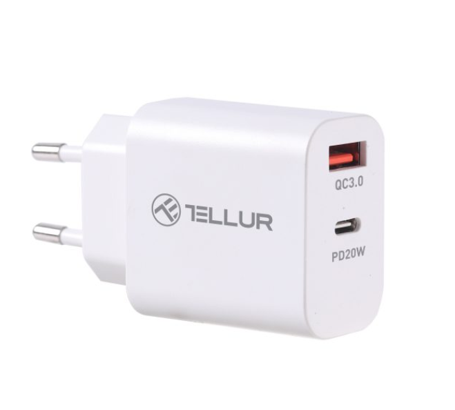 overlay_a09965401eddf35dc9d75fdbca205e93.png Incarcator priza Tellur PDHC101 Dual Port, PD 20W + QC3.0 - imagine 1