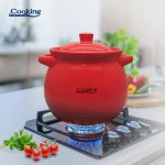 OALA CERAMICA CU CAPAC 3 L, RED LINE - imagine 3