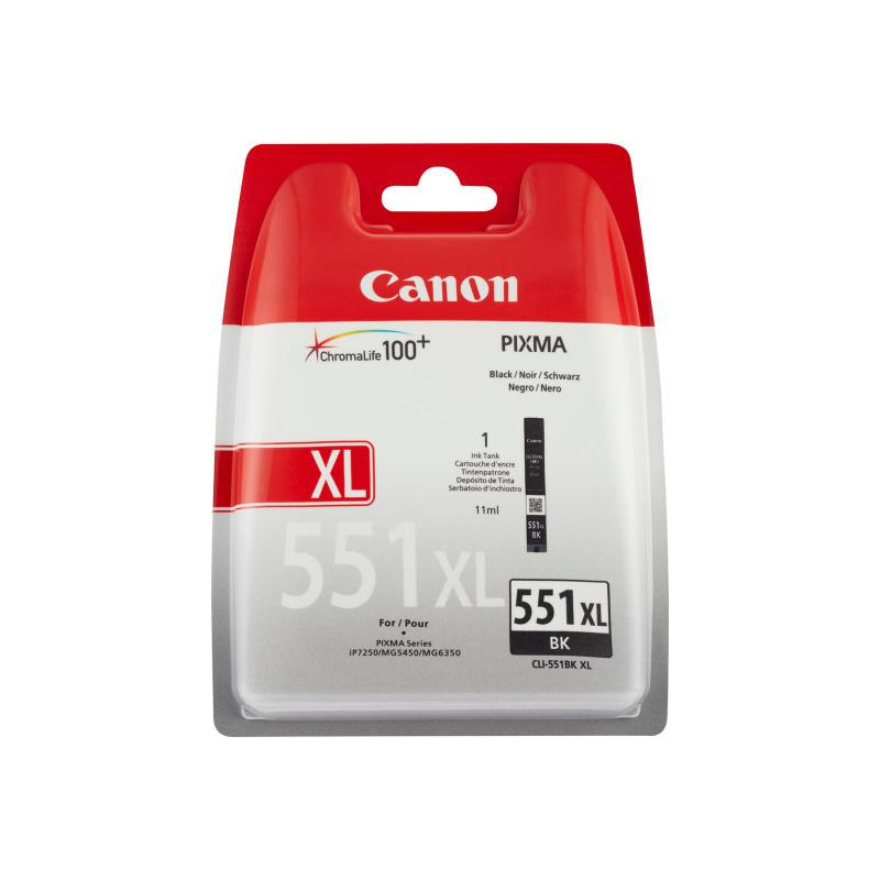 overlay_a0e5c709fb4ac4f2e06d9cc71eaa4443.jpg Cartus cerneala Canon CLI-551XL, black, capacitate 11ml, pentru Canon Pixma - imagine 1