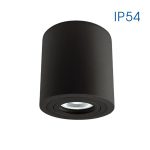 Spot Vivalux ROUND INEZ, GU10, max. 35W, IP54, Ø80x95mm, Negru,