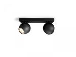 Spot LED Dublu Philips Hue Buckram, Bluetooth, 2xGU10, 2x5W, 700