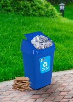 COS GUNOI CAPAC BATANT, RECICLARE ECO 35 L, ALBASTRU, HEINNER - imagine 3