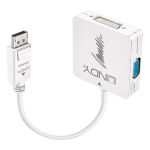Adaptor Lindy LY-41028, DP 1.2 - HDMI, DVI, VGA, alb - imagine 2