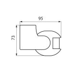 Senzor de miscare aplicat IR Vivalux FLEX, 230V, IP44, 86x95x73mm, - imagine 2