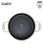 SEMIOALA INOX+CAPAC STICLA IN 3 STRATURI 28x13 CM, 7 L, - imagine 3