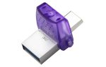 Memorie USB Kingston microDuo 3C 256 GB, USB 3.0, Purpuriu - imagine 2