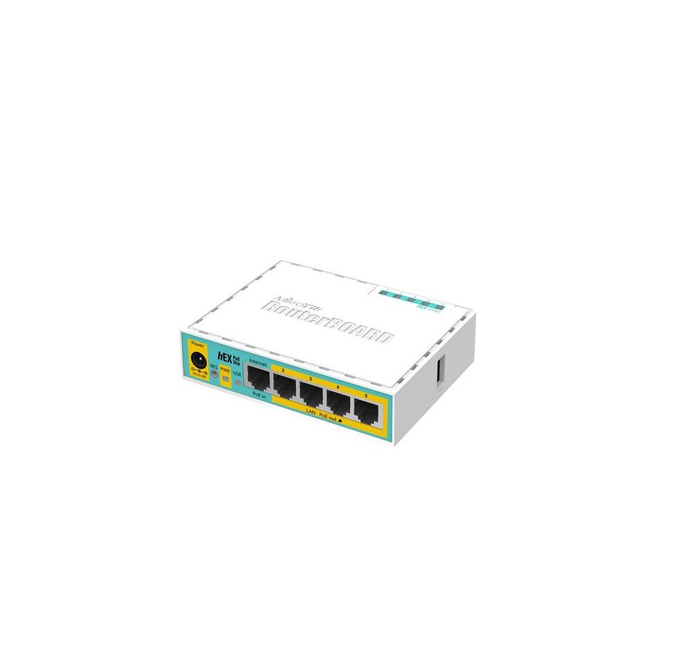 overlay_a28219b04468f2a3b731f3d3c0692615.jpg ROUTER MIKROTIK RB750UPR2, hEX PoE lite, 5xLAN Fast Ethernet (four - imagine 1
