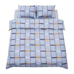 Lenjerie kingsize, bumbac,132 TC, Luna - imagine 2