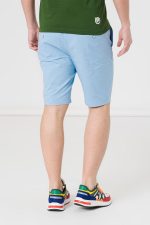 PANTALONI SCURT CASUAL BARBATI BLUE M - imagine 2