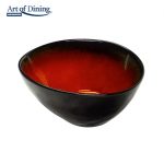 SET 4X BOL OVAL CERAMICA 16 CM , VULCANO, ART