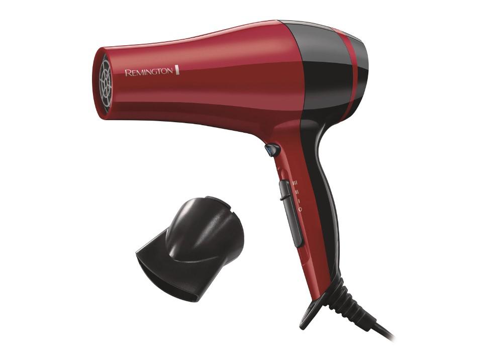 overlay_a41c097a1d866bb2668925abee562040.jpg Uscator de par Remington D3080, 2000 W, Functie Ionica, Rosu - imagine 1