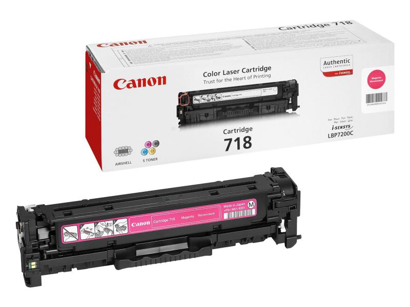 overlay_a41f8a7c9e8c842befd6feb9682875fe.jpg Toner Canon CRG718M, magenta, capacitate 2900 pagini, pentru LBP-7200Cdn - imagine 1