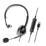 Casti Head-band AXTEL AXH-ACEUCM, Wired, Noise-canceling, Negru - imagine 5