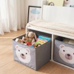 Bancuta cu spatiu de depozitare jucarii si carti Bear, U-Grow - imagine 9