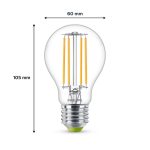 Bec LED Philips Classic A60, Ultra Efficient Light, E27, 2.3W - imagine 3
