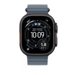 Apple Watch 49mm Anchor Blue Ocean Band Extension - Black Titanium Finish - imagine 2