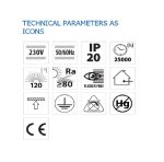 Plafoniera LED Vivalux ODEON, 38W, 2143 lm, lumina neutra (4000K), - imagine 3