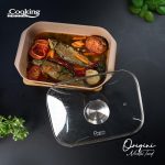 TAVA INALTA CUPTOR DIN ALUMINIU TURNAT + CAPAC 39 x - imagine 6