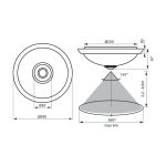 Plafoniera LED cu senzor de miscare Vivalux LEDA SR36, 12W, - imagine 2