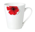 CANA PORTELAN 310 ML, RED FLOWERS,VANORA HOME - imagine 2