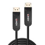 Cablu Lindy Hybrid DisplayPort, lungime 50m, fibra optica, latime de - imagine 2
