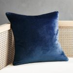 Fata de perna catifea 45x45 cm, sistem de inchidere cu - imagine 3