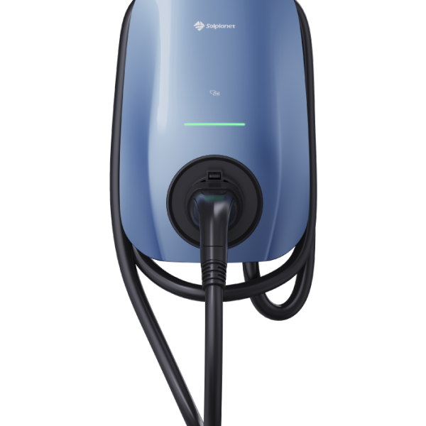 Solplanet EV Charger 11kW, RFID/NFC, WIFI+Bluethooth+RS485, Morandi Blue, 5M Cable+ETH