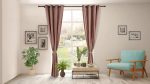 Set 2 draperii catifea 140x270 cm - Bej