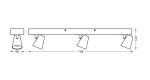 Spot LED triplu ajustabil Ledvance DECOR NEPTUNE, 26W, 2450 lm, - imagine 3
