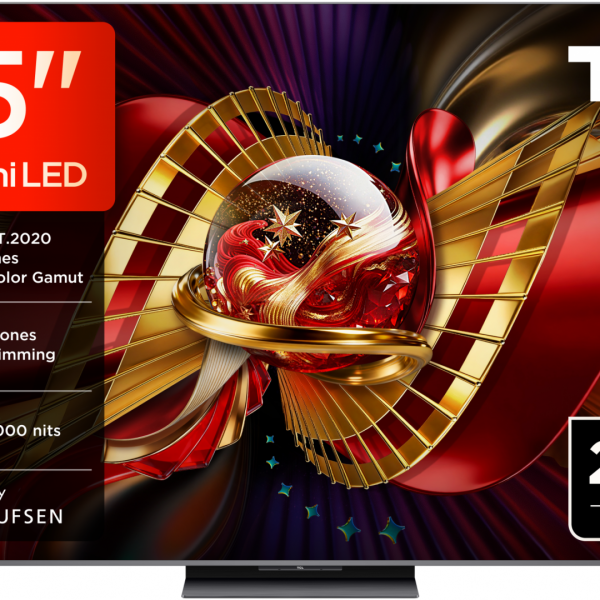 Televizor TCL SQD-MiniLed 85C8L, 214 cm, Smart Google TV, 4K