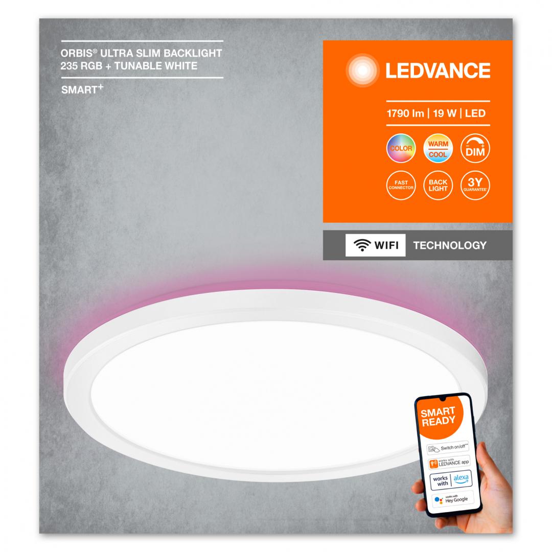 overlay_ab224d6cbb13eeeb9a2375a33e30de17.jpg Plafoniera LED RGB inteligenta Ledvance Smart+ WiFi ORBIS ULTRA SLIMBACKLIGHT, - imagine 1