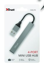Hub USB Trust Halyx Aluminium, 4 porturi, aluminiu - imagine 8
