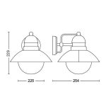 Aplica tip felinar pentru exterior Philips Damascus, 1xE27, max 60W - imagine 2