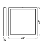 Panou LED inteligent Ledvance Smart+ WiFi ORBIS SQUARE DOWNLIGHT SURFACE, - imagine 2